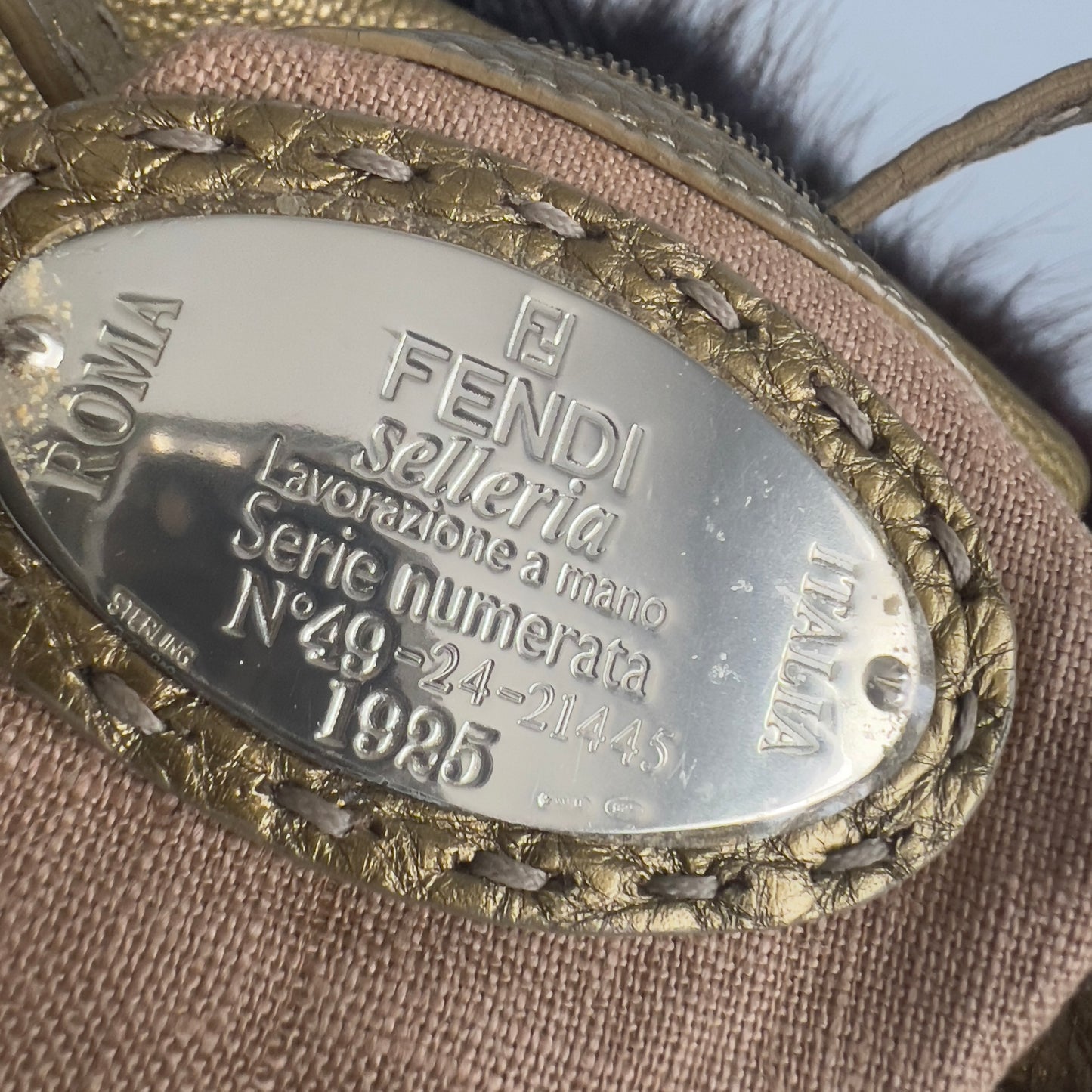 Fendi Mink Fur Flora Sellreia Baguette