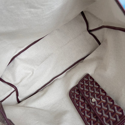 NWT！Goyard Burgundy Saint Louis GM Tote