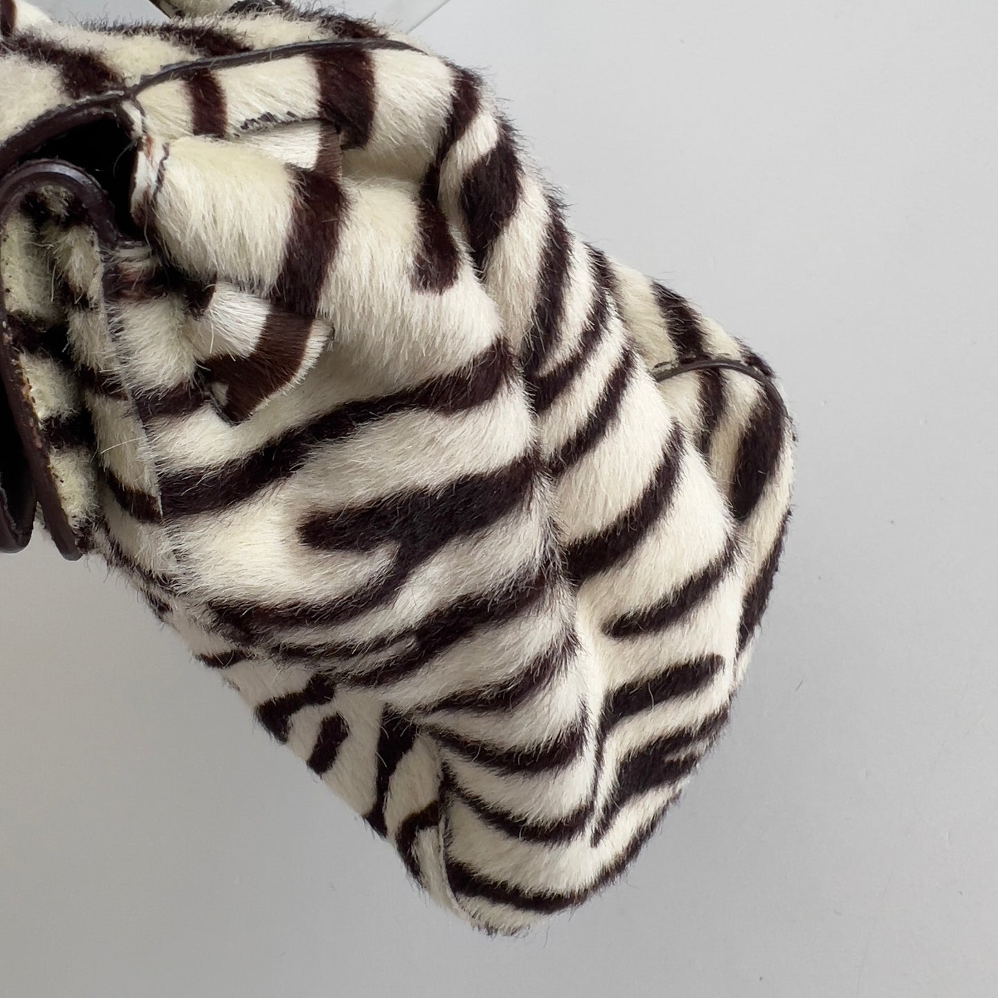 Prada Zebra Print Pony Hair Shoulder Bag