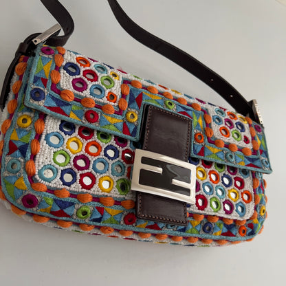 Fendi multicolor mirror baguette