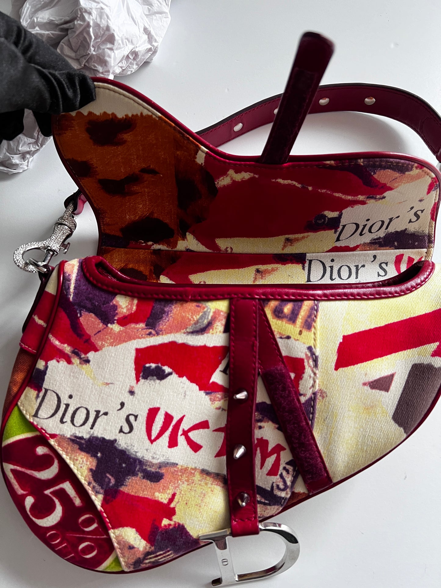 Vintage Dior victim saddle bag