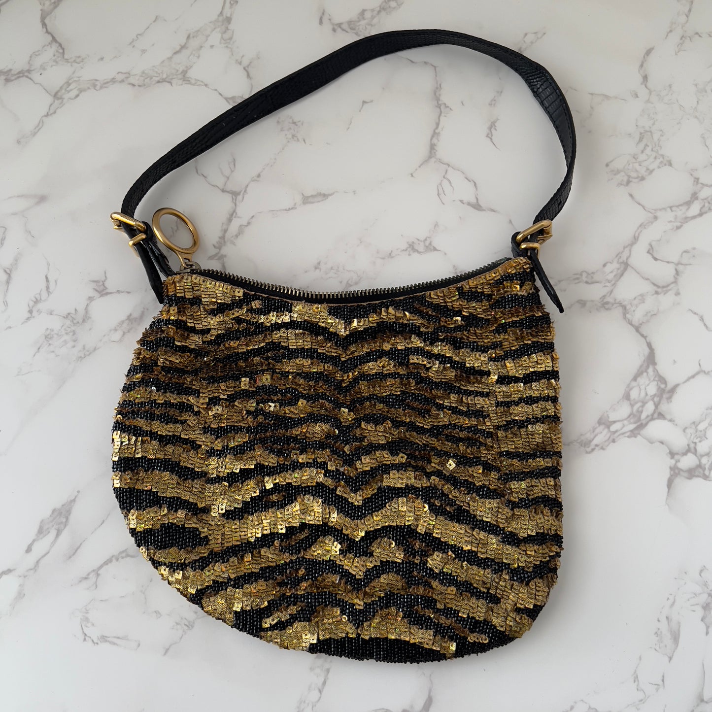 Vintage Fendi Embellished Oyster Bag