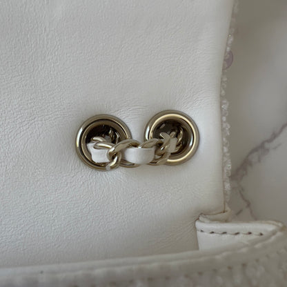 Chanel 2026 limited edition colorful sequin pearls mini rectangular flap bag