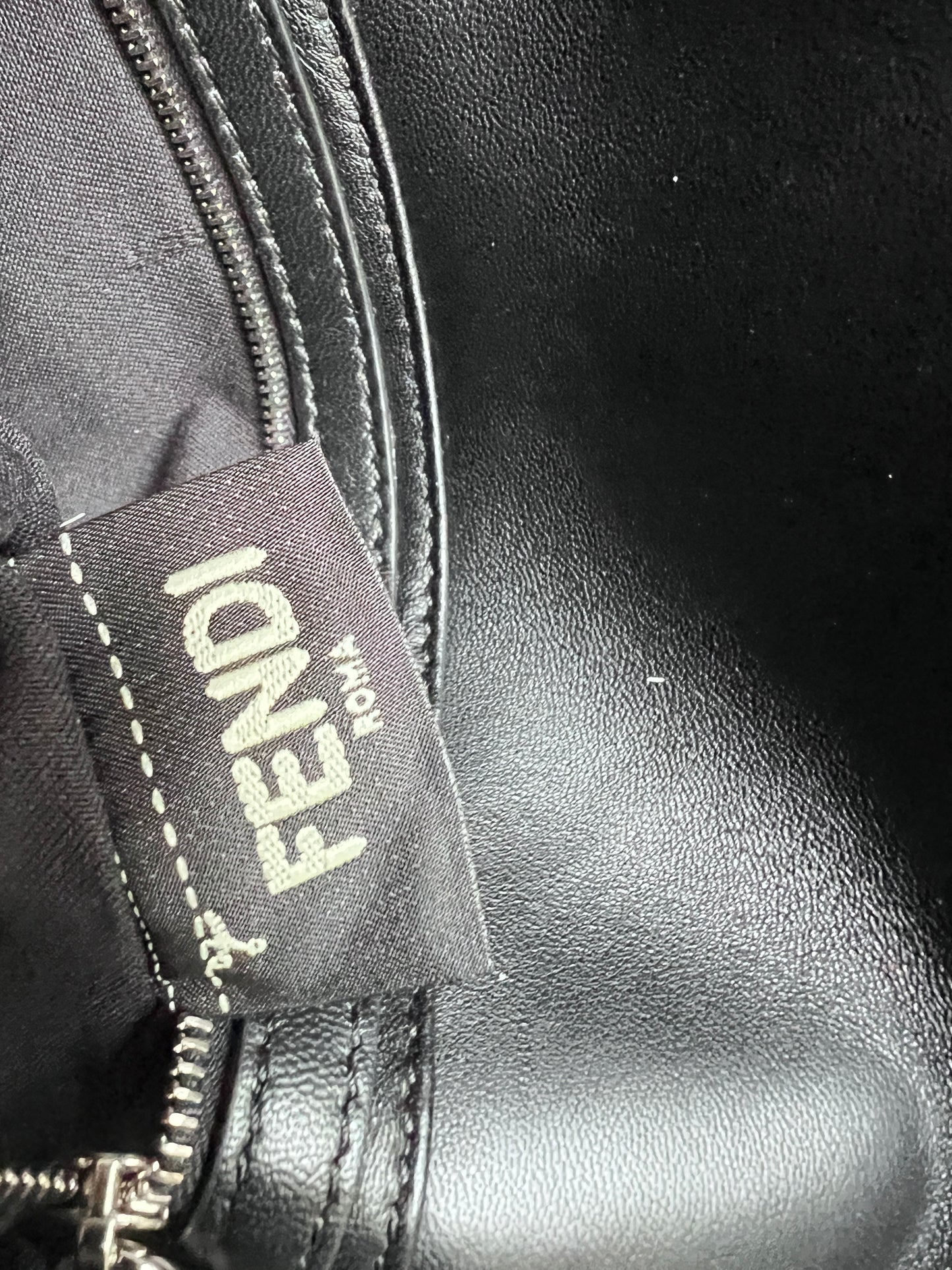 Fendi Angry Bird shearling baguette with long strap