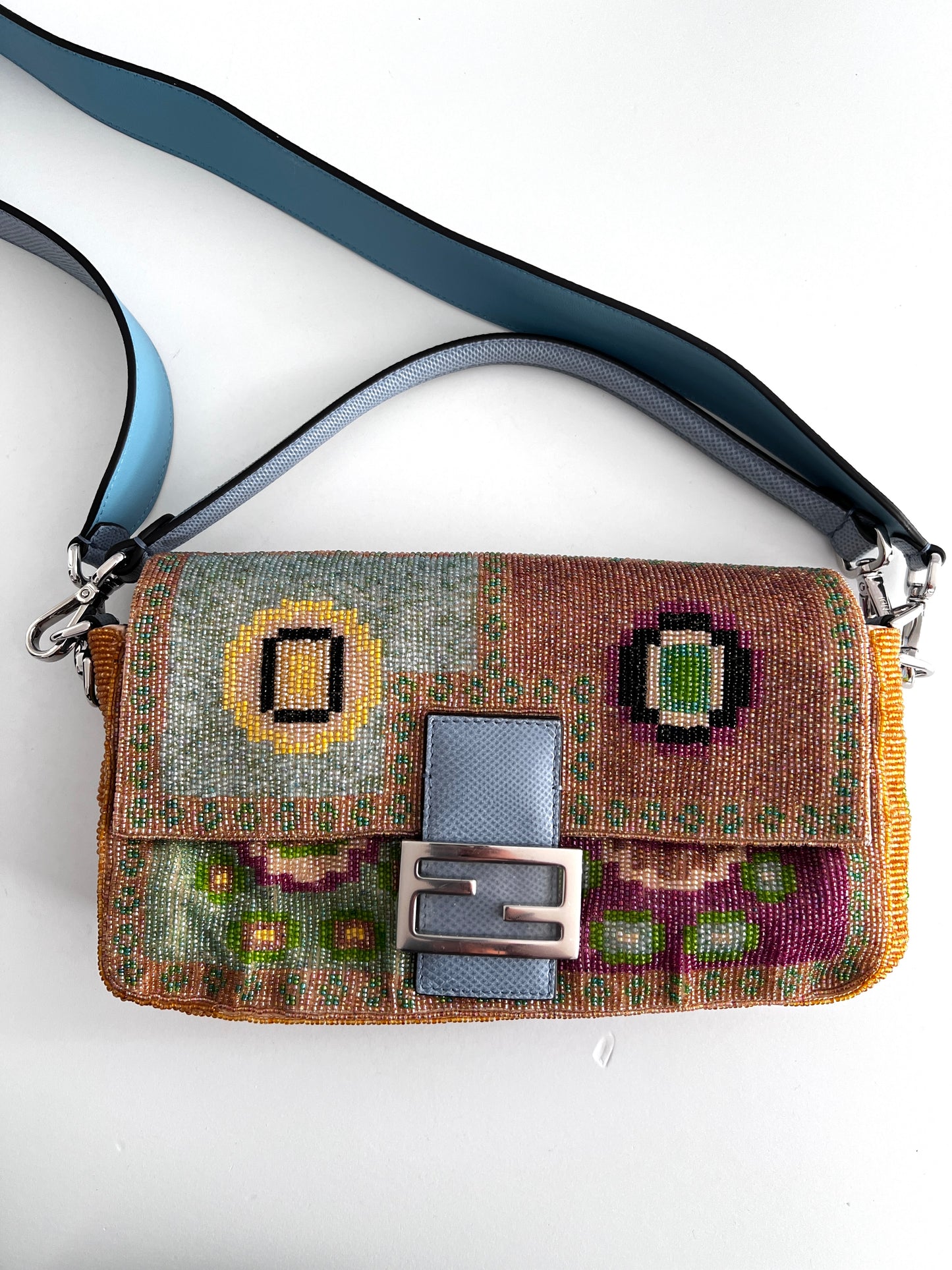 Fendi new style boho beaded baguette