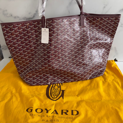 NWT！Goyard Burgundy Saint Louis GM Tote