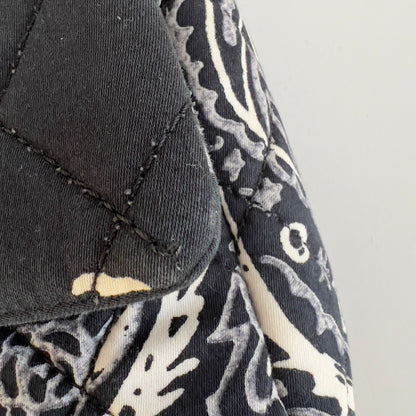 Vintage Chanel Blue Bandana Paisley Qualitied Canva Flap Bag