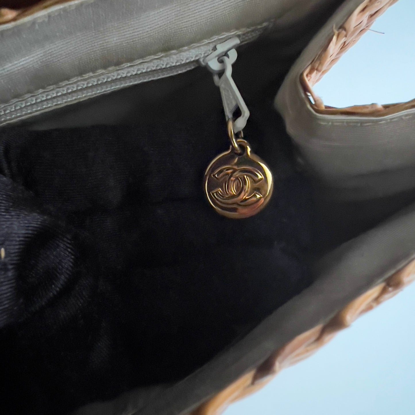 Vintage Chanel Wicker Shoulder Bag