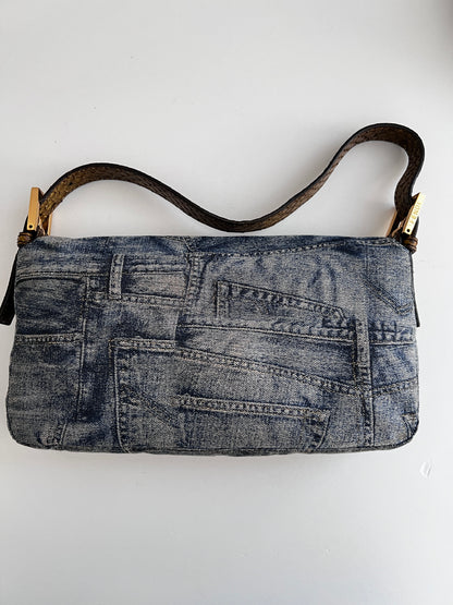 Fendi denim baguette