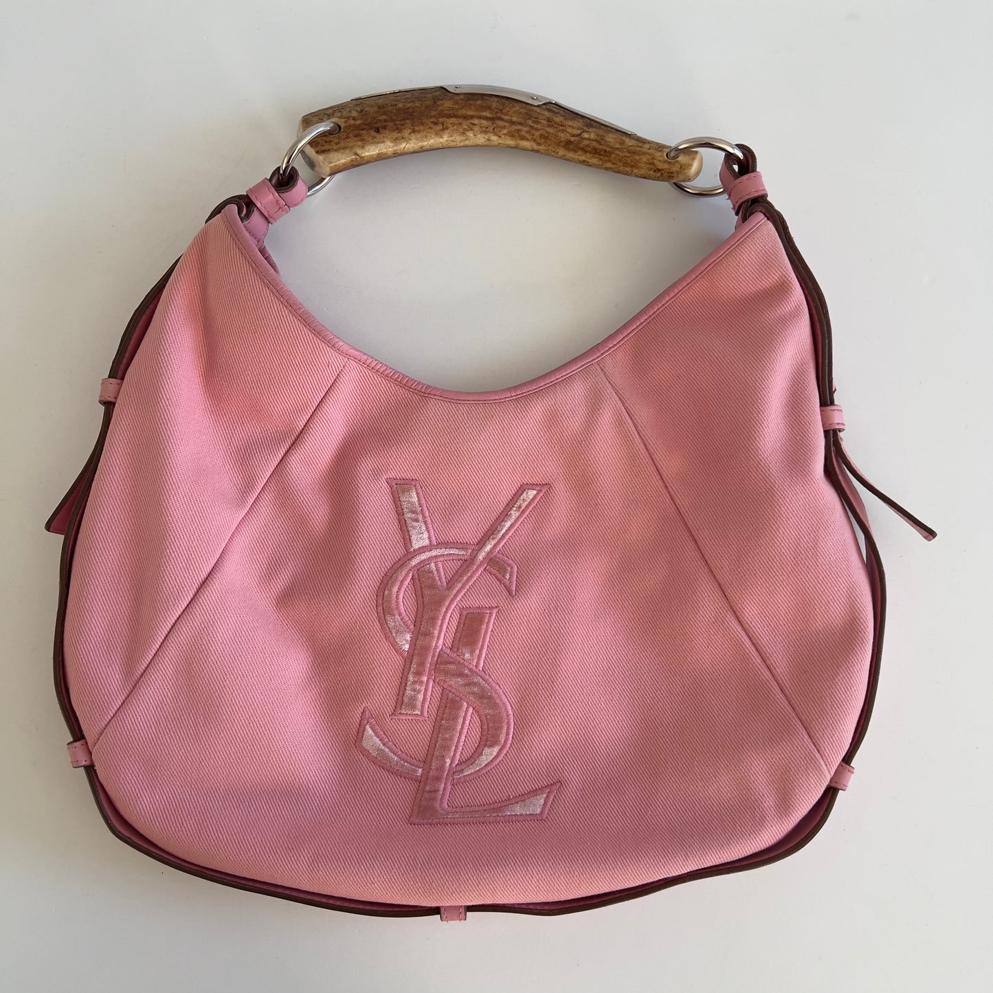 Vintage YSL Pink Canva Mombasa Bag