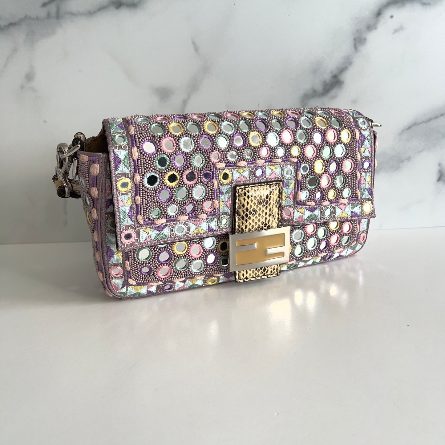 Fendi Colorful Donut Mirrors Baguette