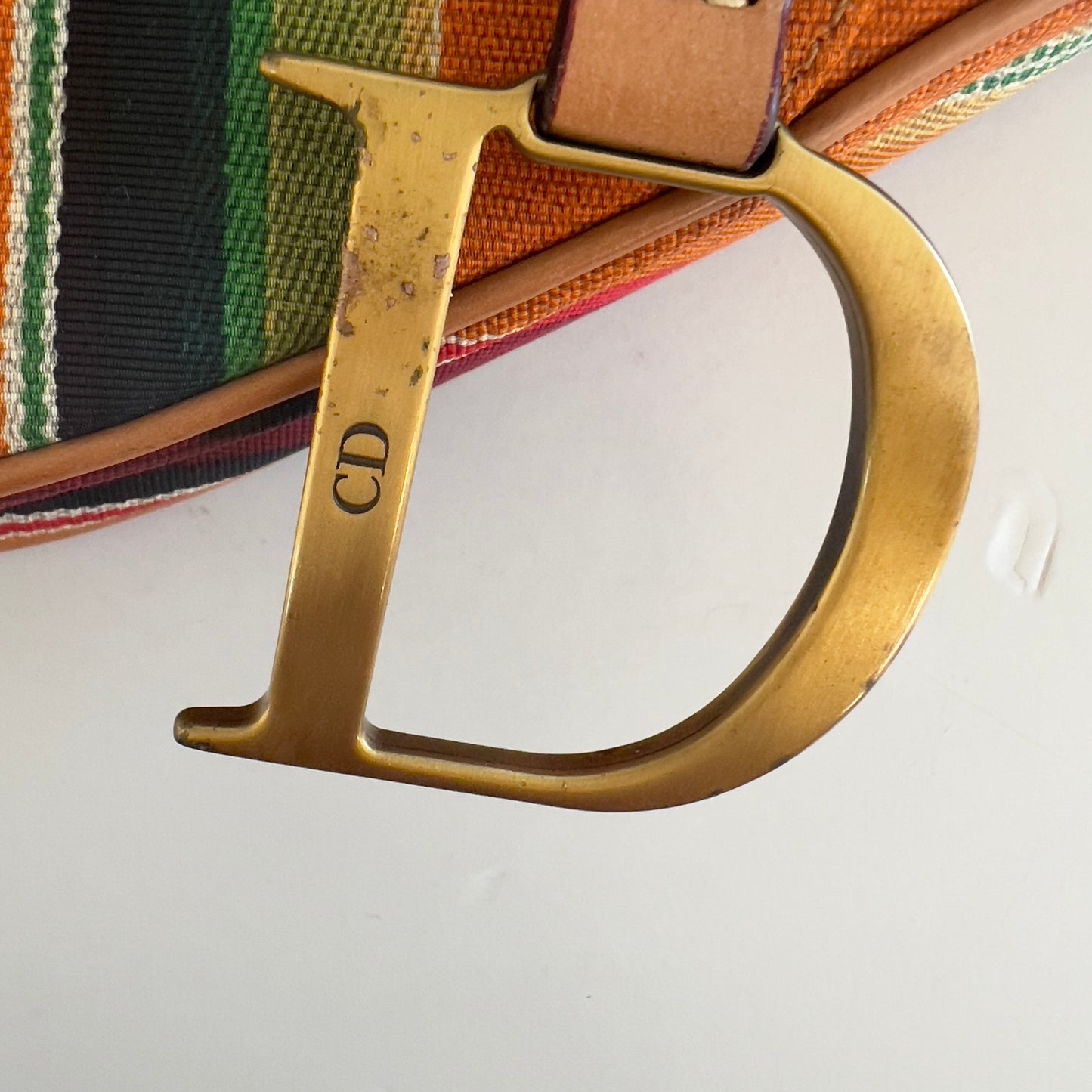 Vintage Christian Dior Limited Edition Multicolor Mexico Saddle Bag