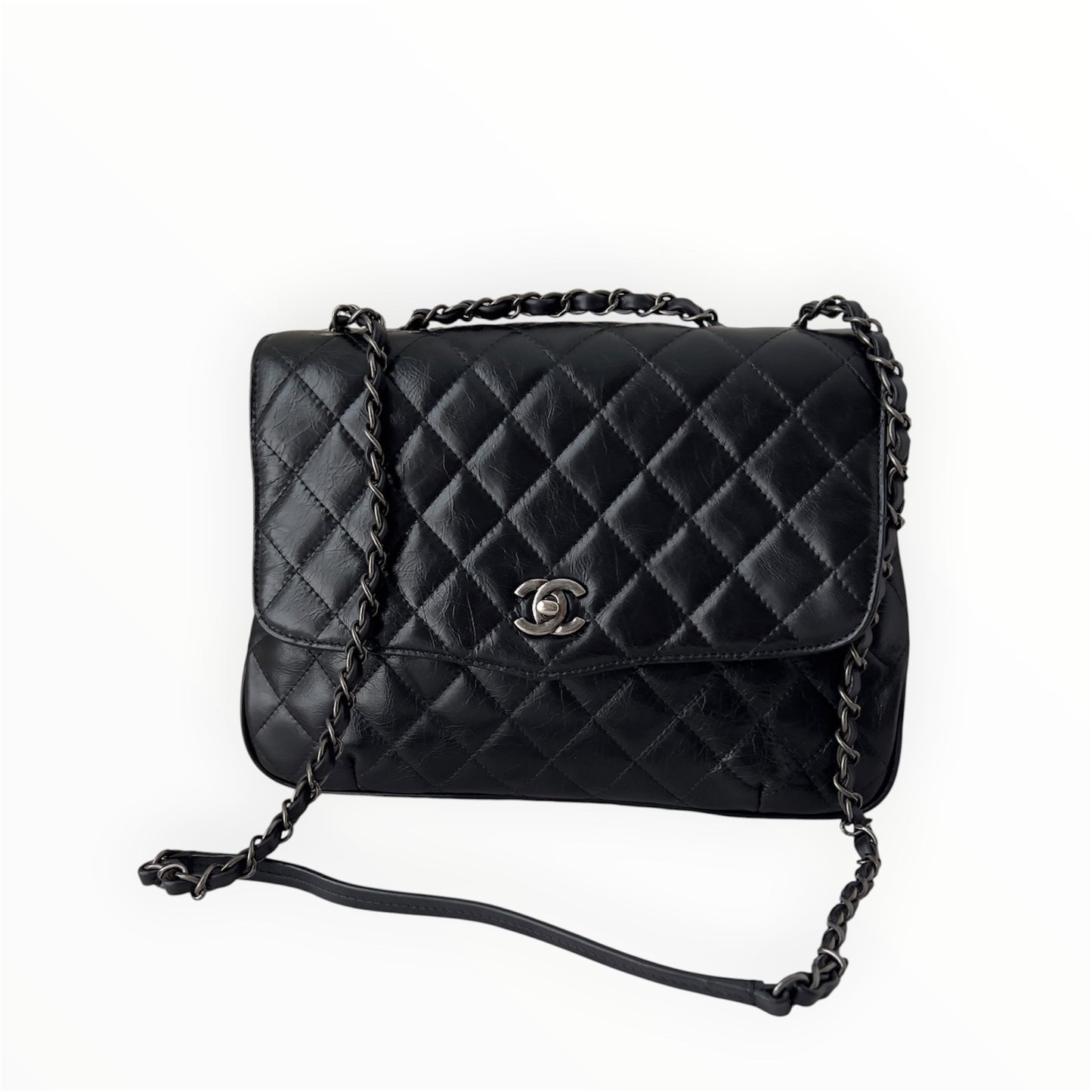 Chanel Daily Supple Flap Bag Quilted calfskin bag