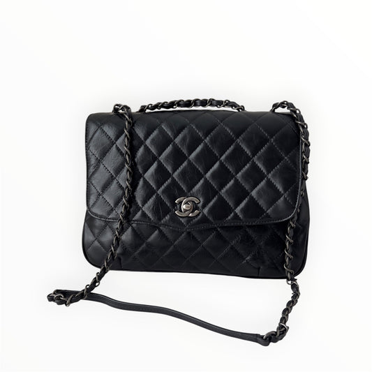Chanel Daily Supple Flap Bag Quilted calfskin bag