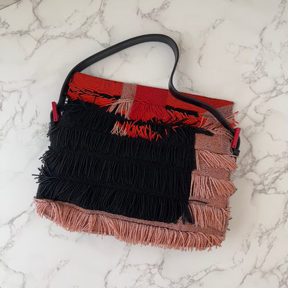 Fendi 3D beaded fringe baguette