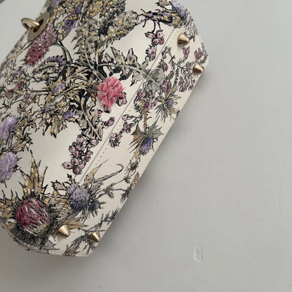 Dior 2024 Floral Embroidered and Beaded Mini Ladydior Bag