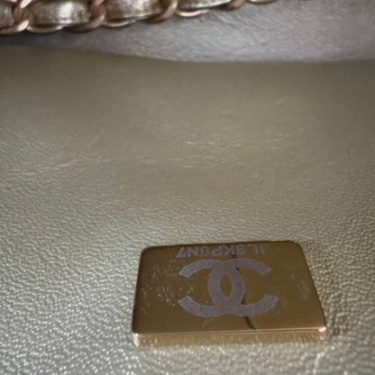 Chanel Classic Double Flap Medium Bag Calfskin Gold Metallic