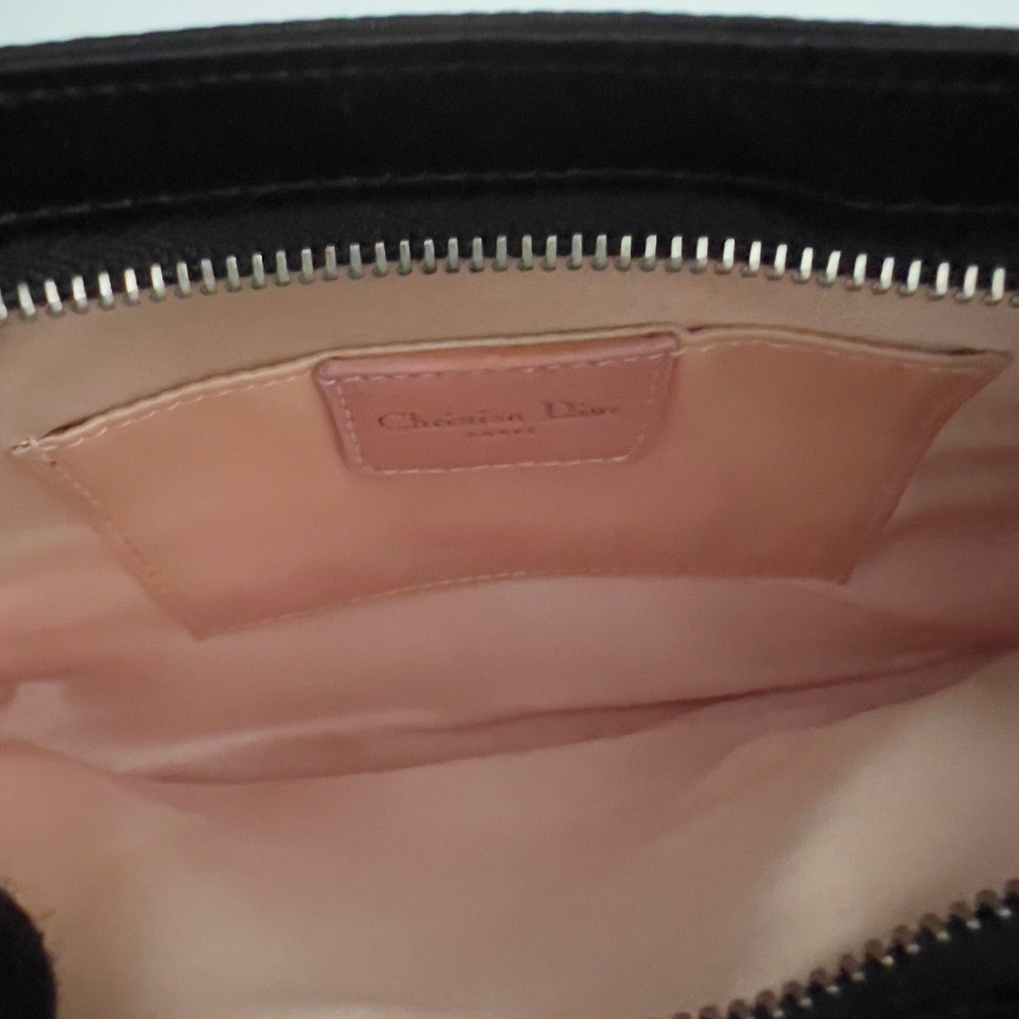 Vintage Dior Mini Black Satin Ballet bag