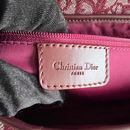 Vintage Dior Burgundy Diorissimo Saddle Bag