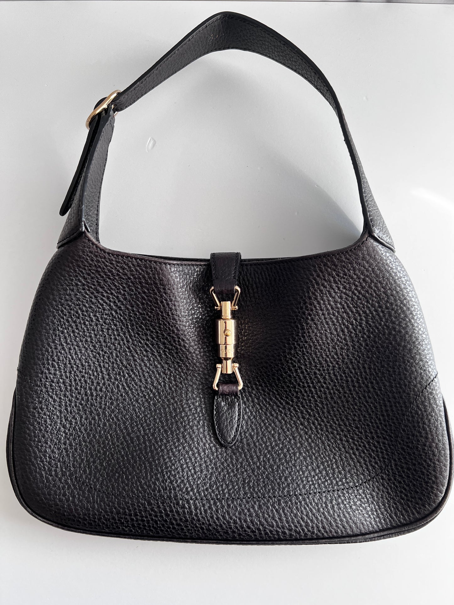 Gucci grain leather black small size Jackie 1961