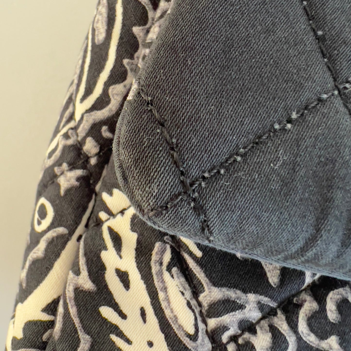Vintage Chanel Blue Bandana Paisley Qualitied Canva Flap Bag