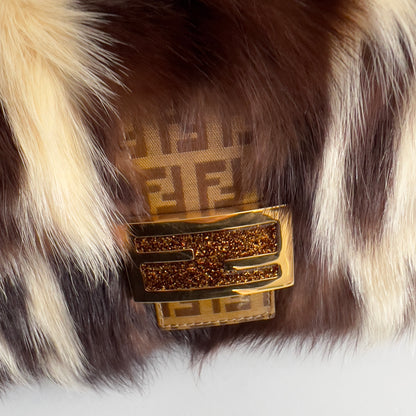 Vintage Fendi Skunk Fur Baguette