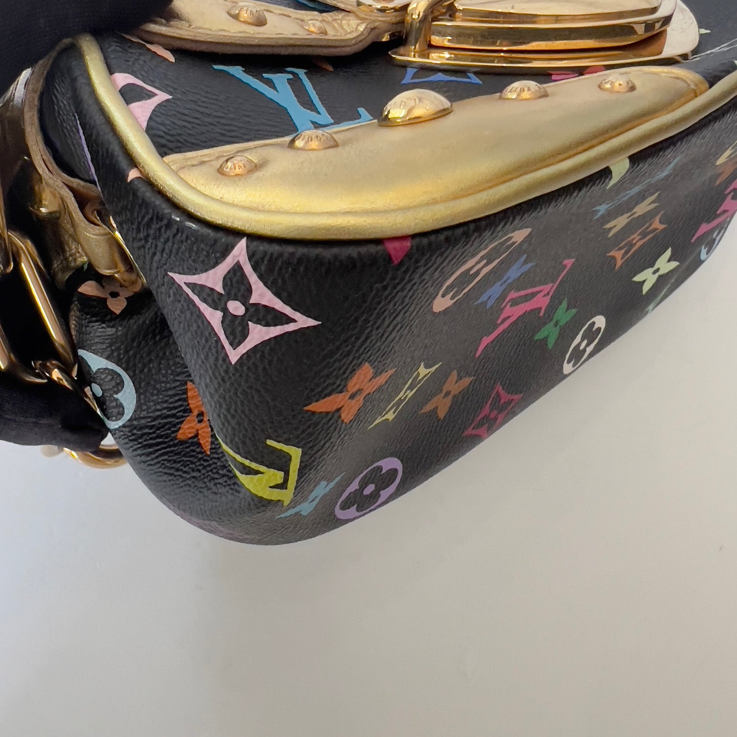 Louis Vuitton Monogram Multicolor Marilyn Black Gold
