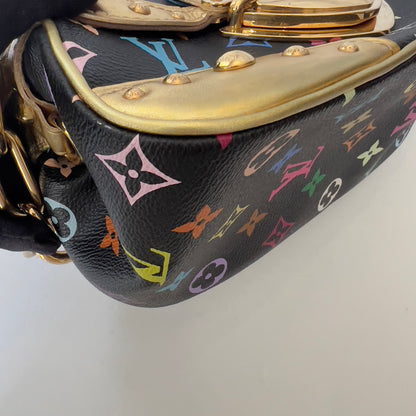 Louis Vuitton Monogram Multicolor Marilyn Black Gold