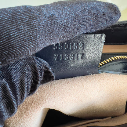 Gucci Chateau Marmont Jackie Hobo Embroidered GG Coated Canvas Small