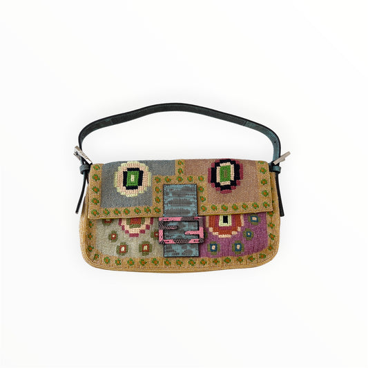 Fendi pre-owned 26424 Re Edition bag with multicolor embroidery