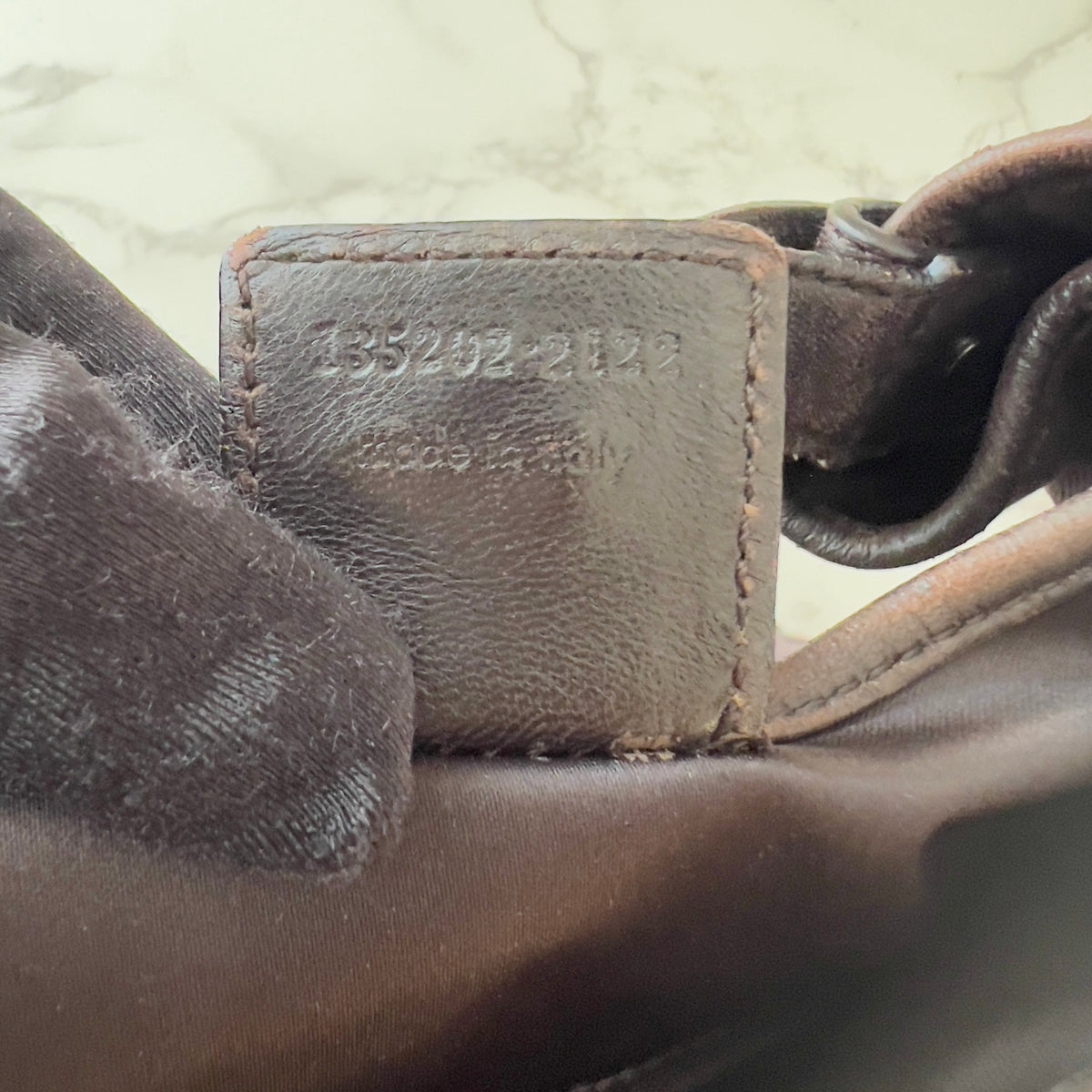 Vintage Mombasa Canva Bag Brown color