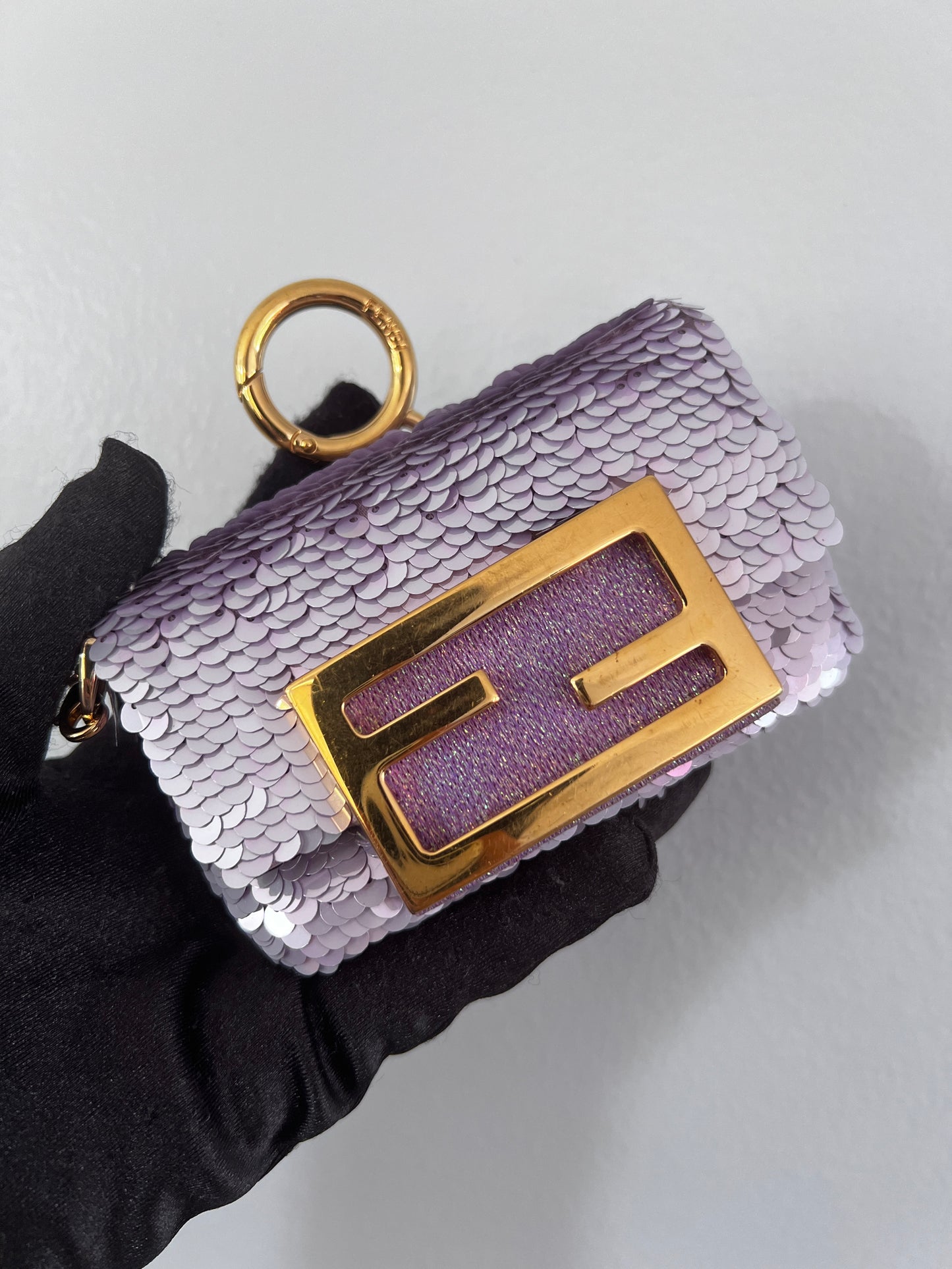 Fendi violet small sequin Nano