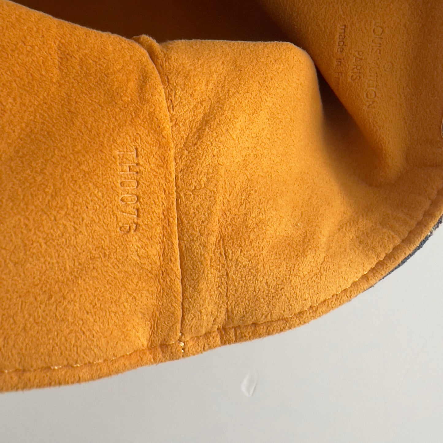 Vintage Louis Vuitton Monogram Denim Pochette Plat Clutch Blue