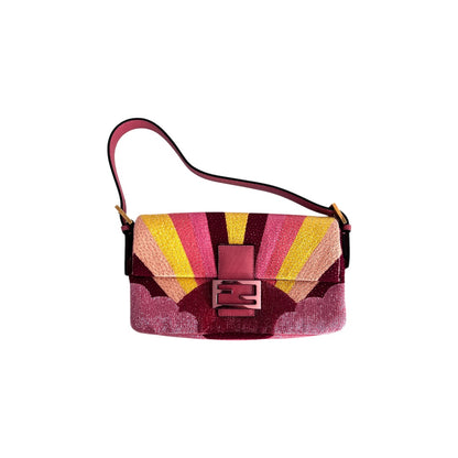 Fendi Sunset beaded baguette