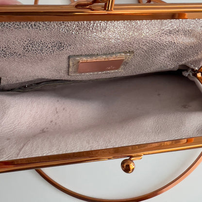 Vintage Fendi Metallic Silver Rings Bag