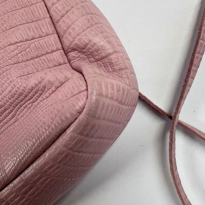 Balenciaga 10th Anniversary Pink Lizard Embossed First Bag