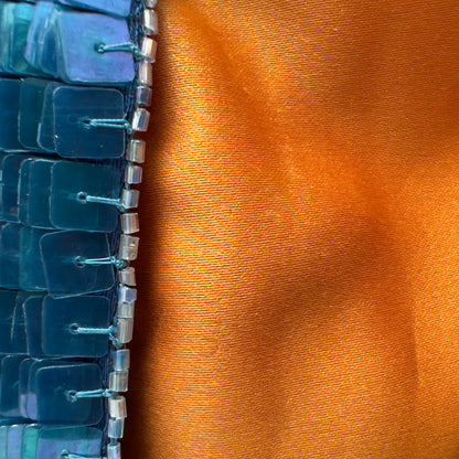 Vintage Fendi Blue Sequin Baguette