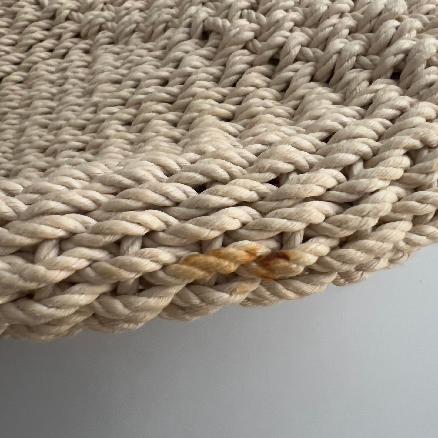 Vintage YSL Beige Raffia Mombasa Bag