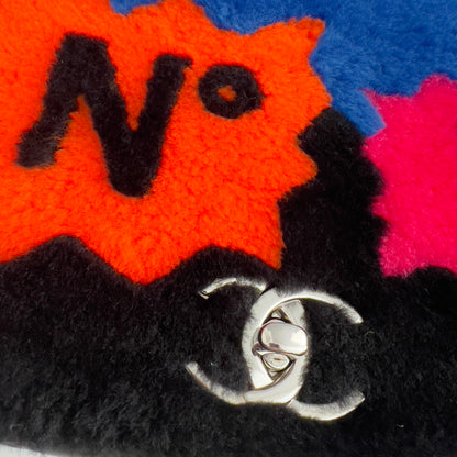 Chanel No.5 Shearling Lambskin Medium Flap Black