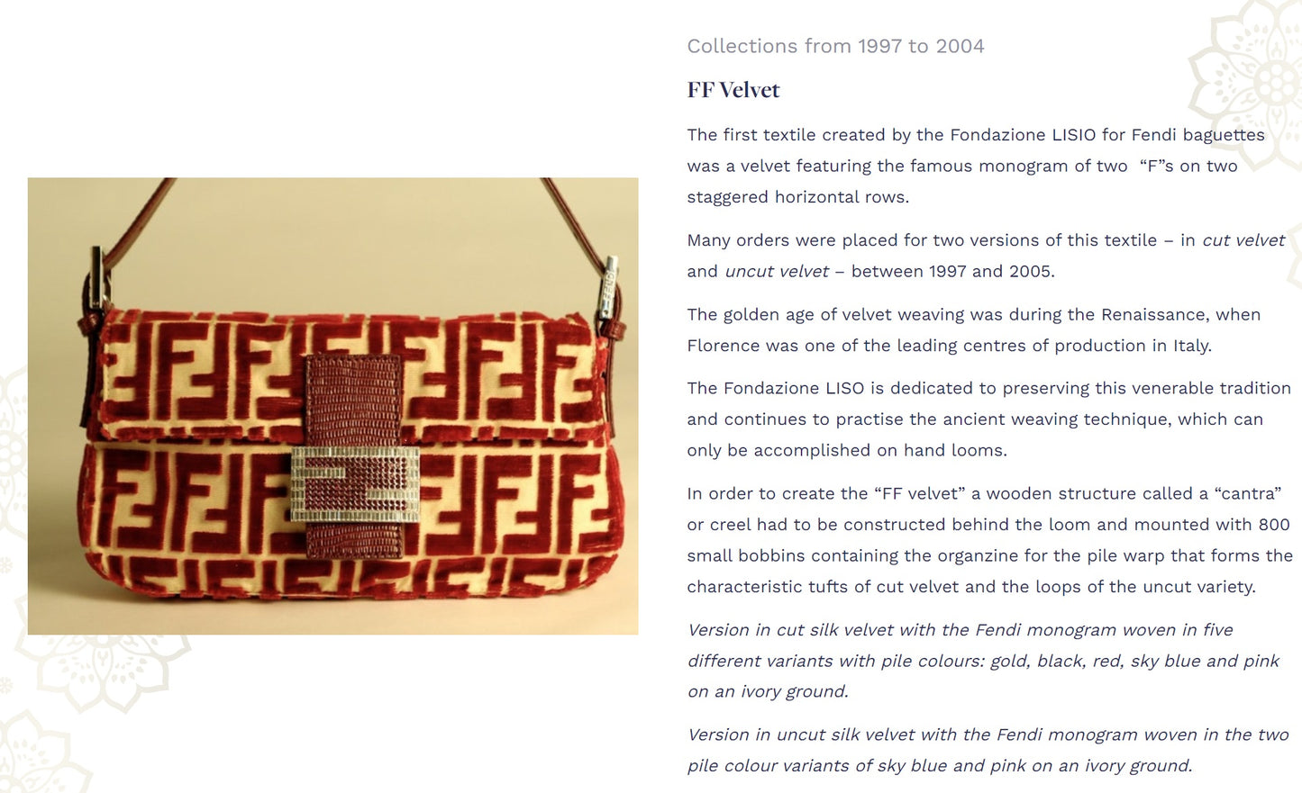 Extremely rare fendi red silk velvet baguette from 1997 by lisio