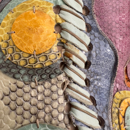 Fendi Pyhon Skin Bubble XXL Baguette