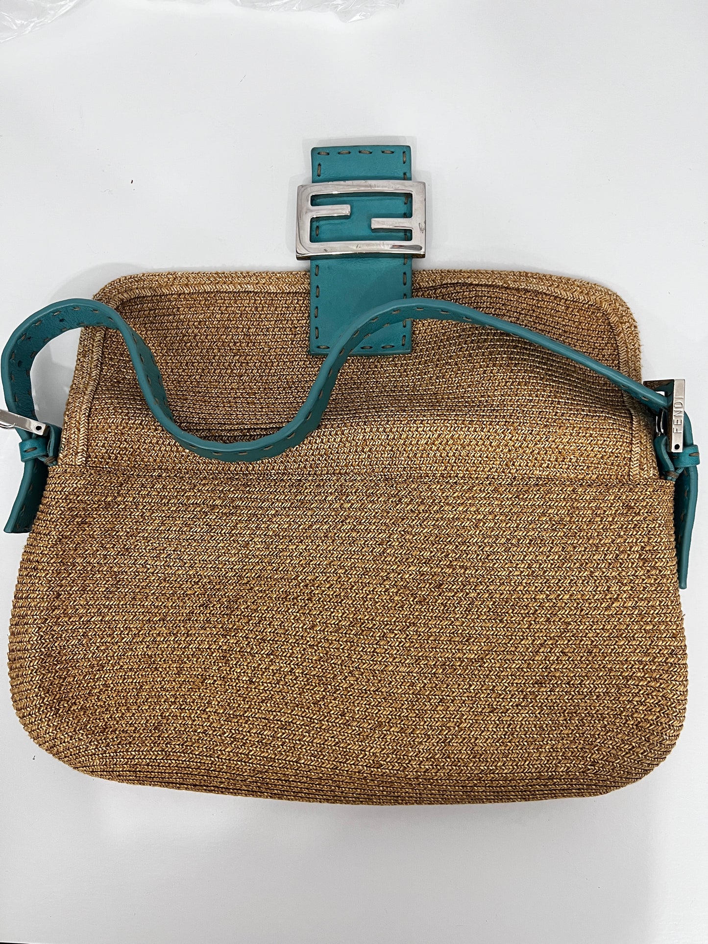 Fendi selleria raffia baguette