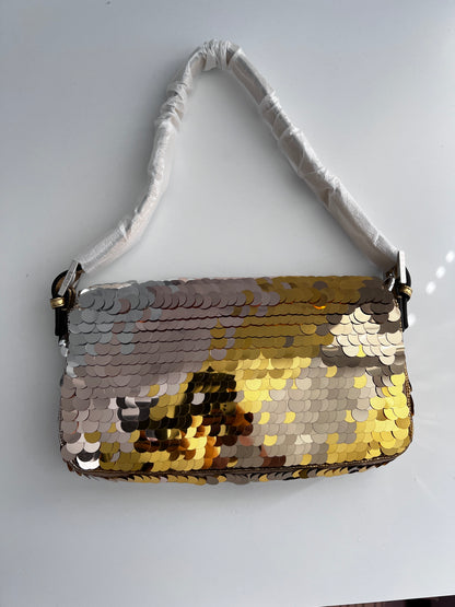 Fendi sequin paillettes 1997 baguettes