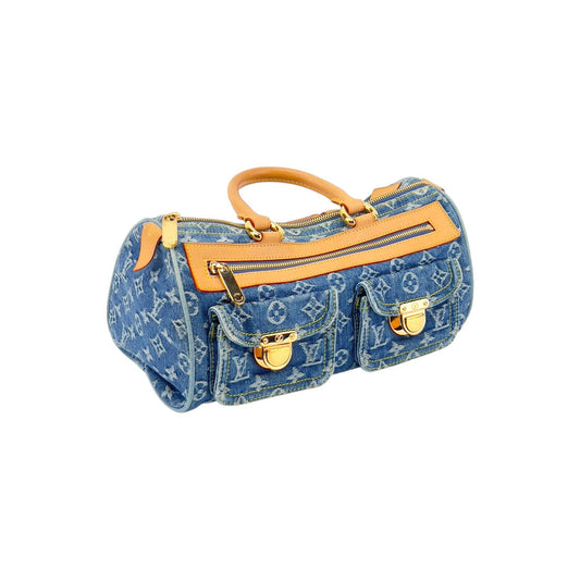 Louis Vuitton Neo denim speedy top handle bag