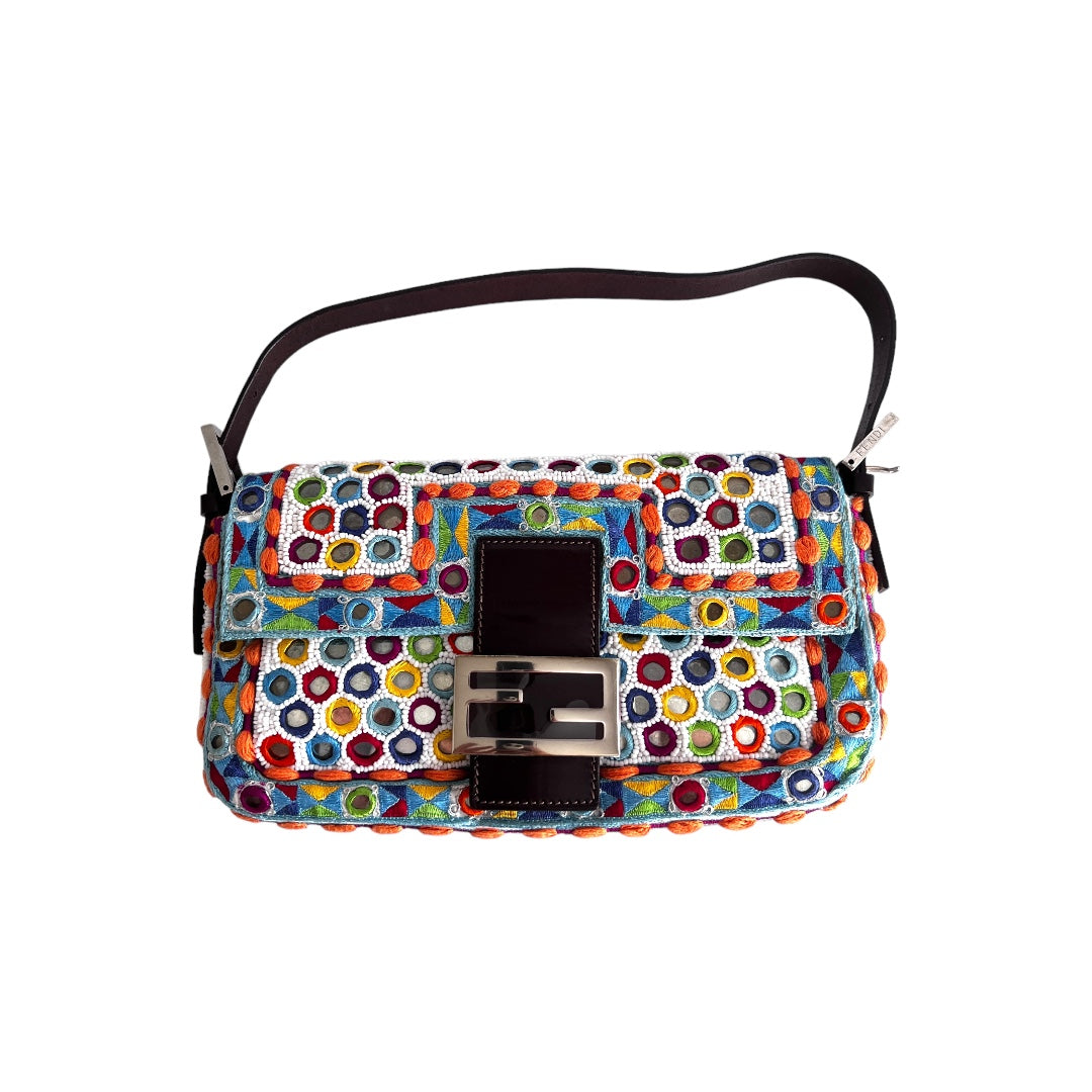 Fendi multicolor mirror baguette