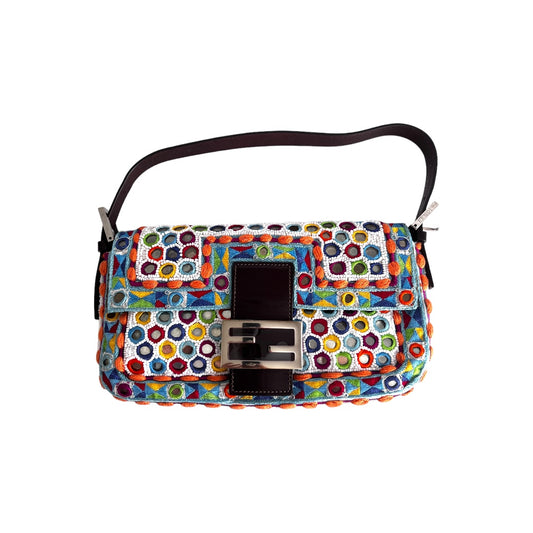 Fendi multicolor mirror baguette