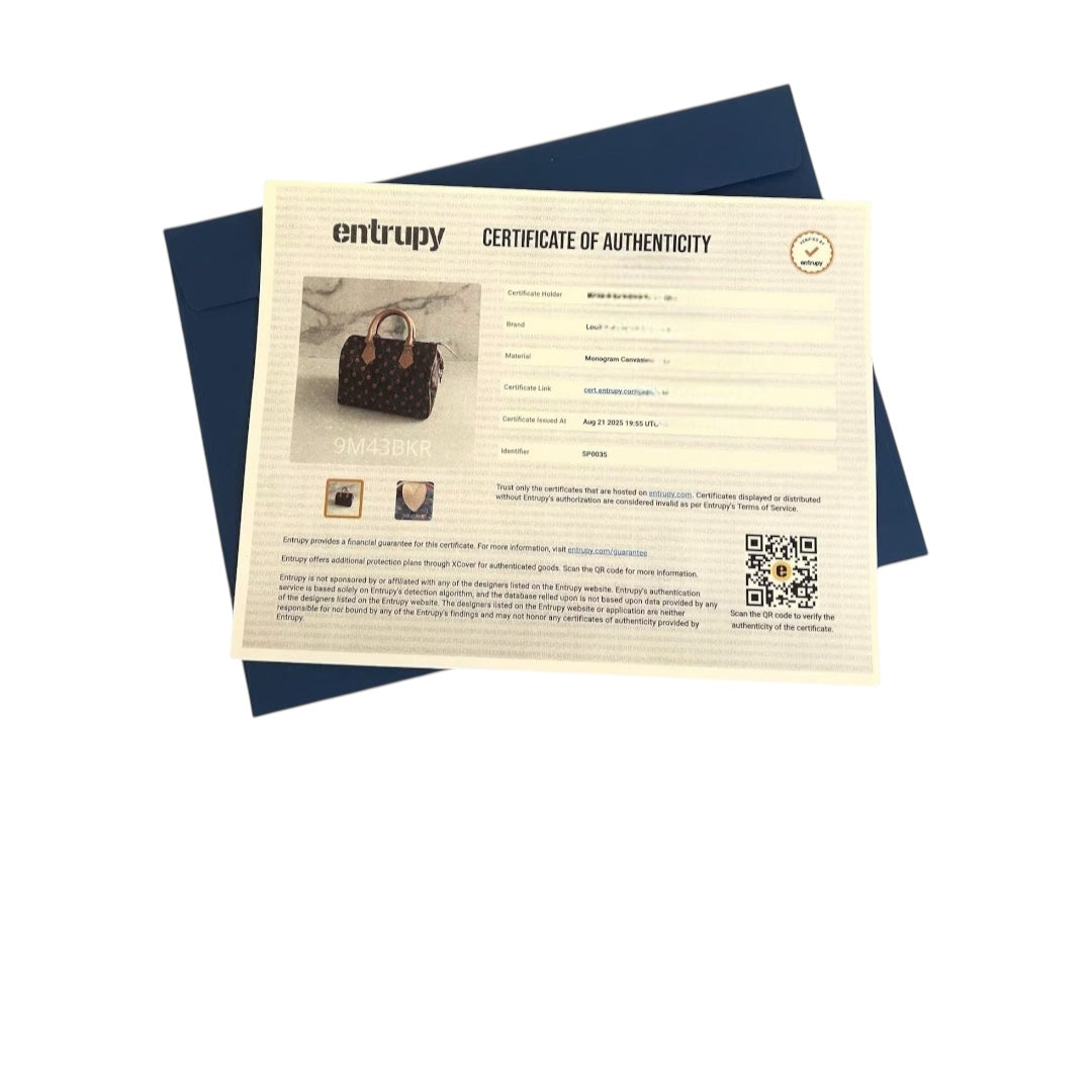Entrupy Authentication Certificate