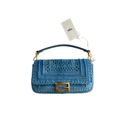 Fendi laser-cut mink baguette