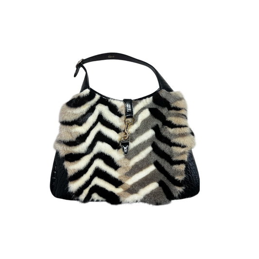 Vintage Gucci mink Crocodile big Jackie bag