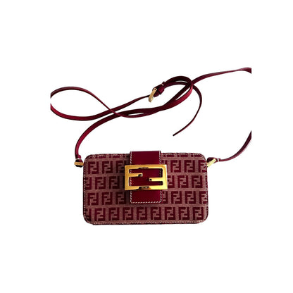 Fendi Vintage zucchino red box crossbody bag